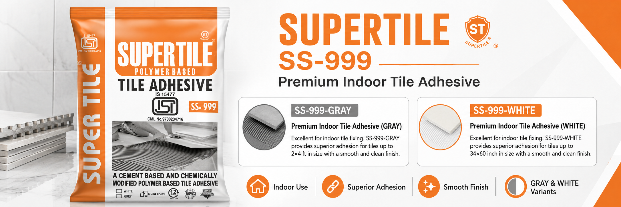 Premium Indoor Tile Adhesive